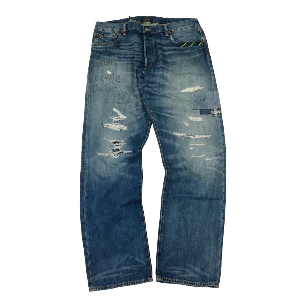 Vintage Polo Ralph Lauren Blue Jeans Size 34X32